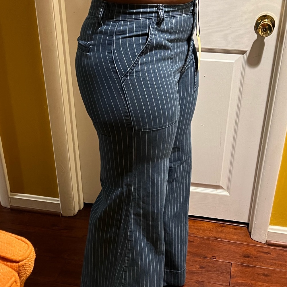 Striped Flared Jeans